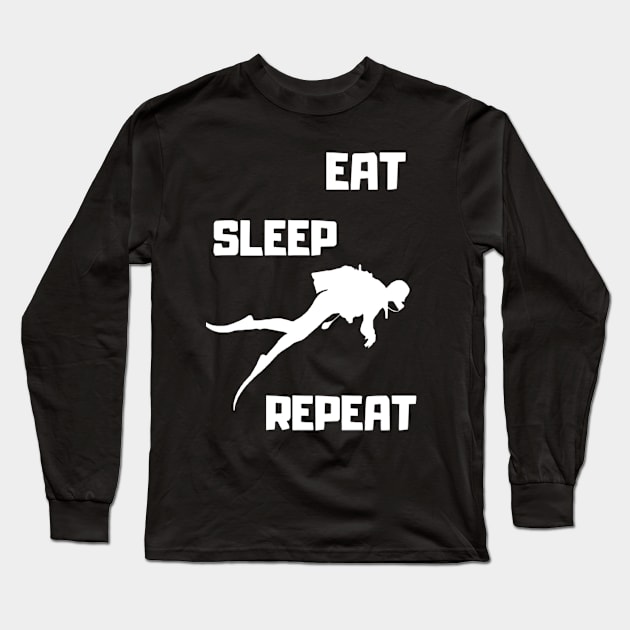 Eat Sleep Snorkeling Repeat Long Sleeve T-Shirt by NotLikeOthers